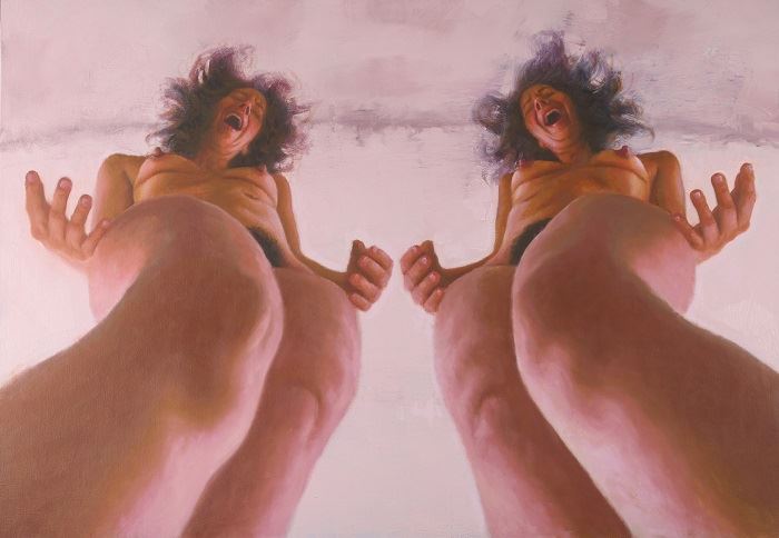 Francien Krieg, Together in Joy, 2023, oil on linen, 150 x 100 cm