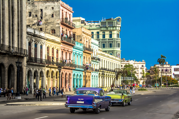 colorful buildings in Downtown Havana Cuba - best urban adventures in Latin America