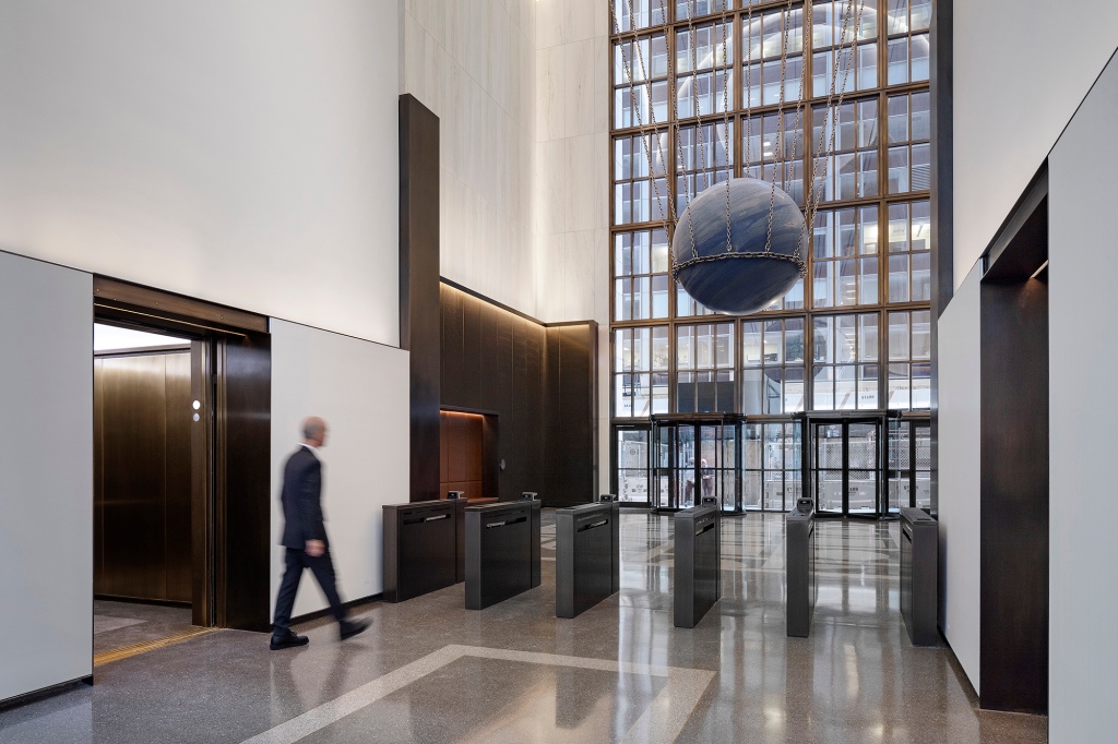 The lobby inside the McGraw-Hill Building comes courtesy of Dan Shannon and Tricia Ebner of MdeAs