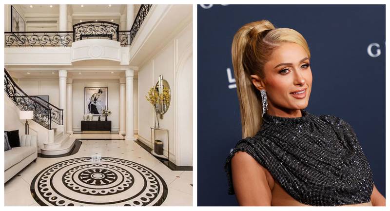 Paris Hilton's home has a room dedicated to storing her post. Photos: Hilton & Hyland, AFP