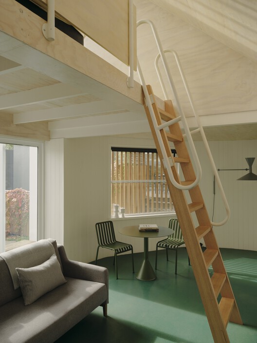Hawthorn I Studio / Agius Scorpo Architects - Interior Photography, Living Room, Sofa, Beam
