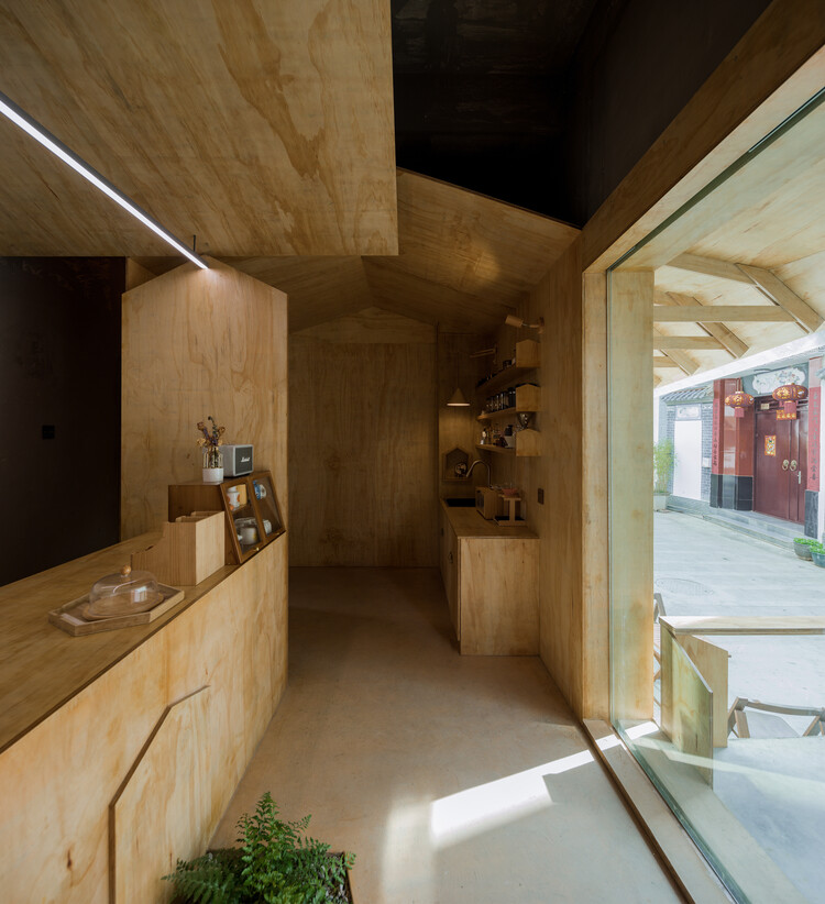 Yusan Cafe / Edge Architects - Interior Photography, Countertop, Beam, Sink