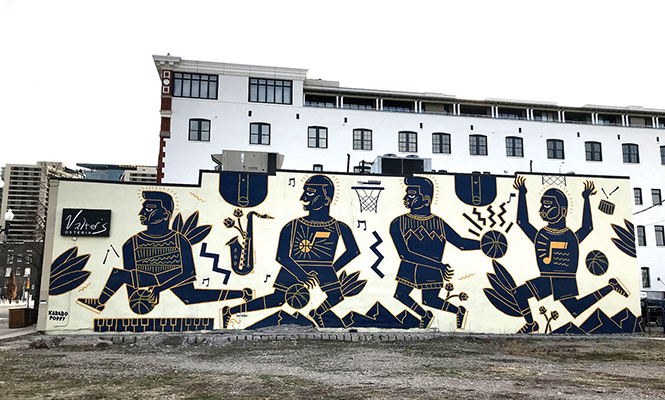 Jazz mural at - Valter’s Osteria