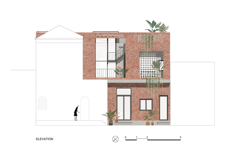 Small Brick House / Tung Nguyen Architects - Image 20 of 21