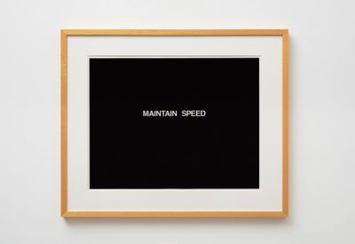 Peter Halley, Maintain Speed (1987). Framed Kodalith. 60.96 x 73.66 cm.