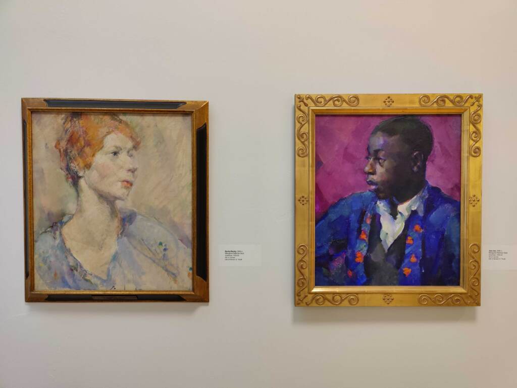 ''Becky/Becky'' and ''Joe/Joe'' are both by Margaret Ralston Gest, a 20th century Philadelphia artist who was part of ''The Philadelphia Ten,'' a collective of women who exhibited together from 1917-1945