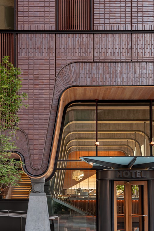 Ace Hotel Toronto / Shim-Sutcliffe Architects - Exterior Photography, Brick, Facade, Handrail