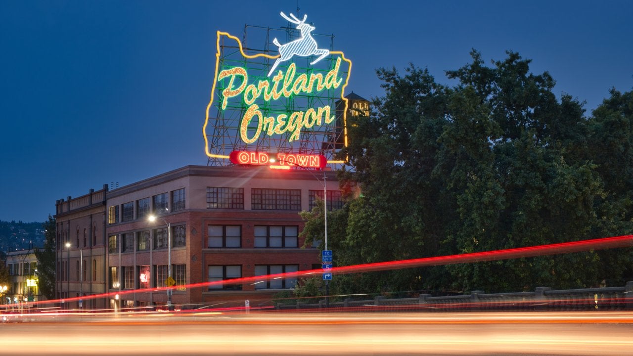 Photo of the old town of Portland Oregon