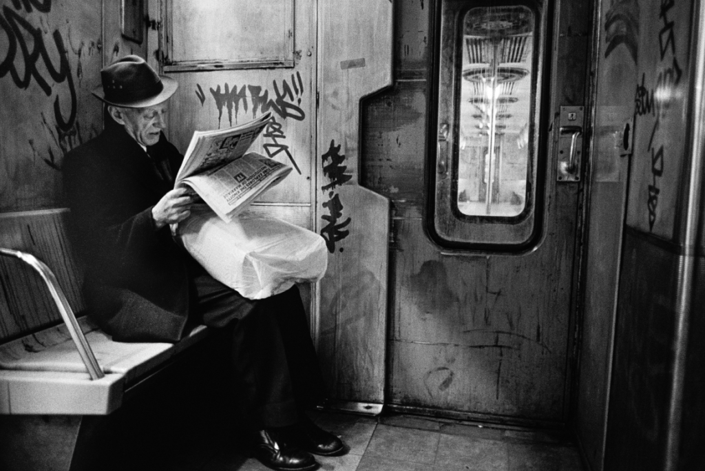 Richard Sandler, Subway Noir, NYC (1986). Courtesy of Avant Gallery.