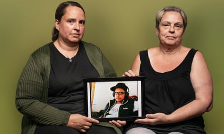 Carole and Linda, sister and mother of Chris Carpenter who died in Woodhill prison.