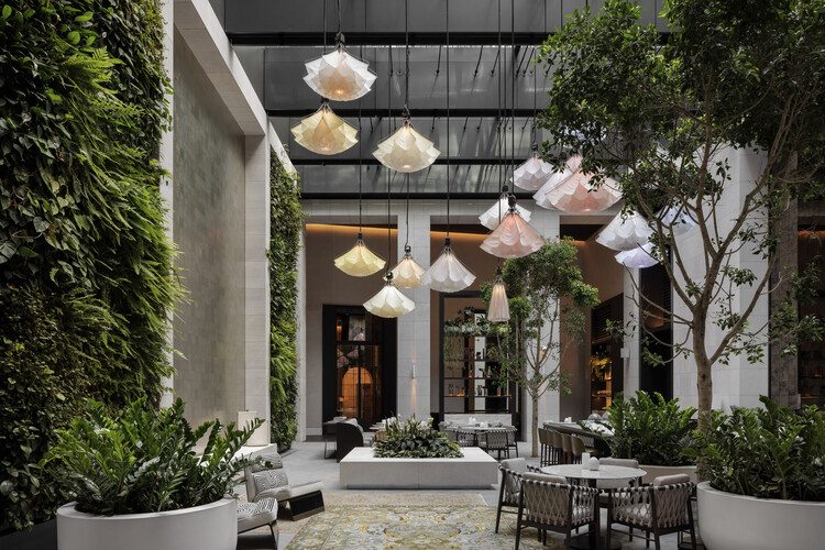 Capella Sydney Hotel / Make Architects + BAR Studio - Exterior Photography, Windows, Chair, Garden, Patio, Courtyard