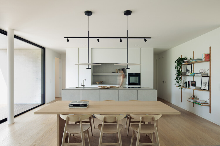 House NF / Didonè Comacchio Architects - Interior Photography, Kitchen, Table, Countertop, Chair, Windows