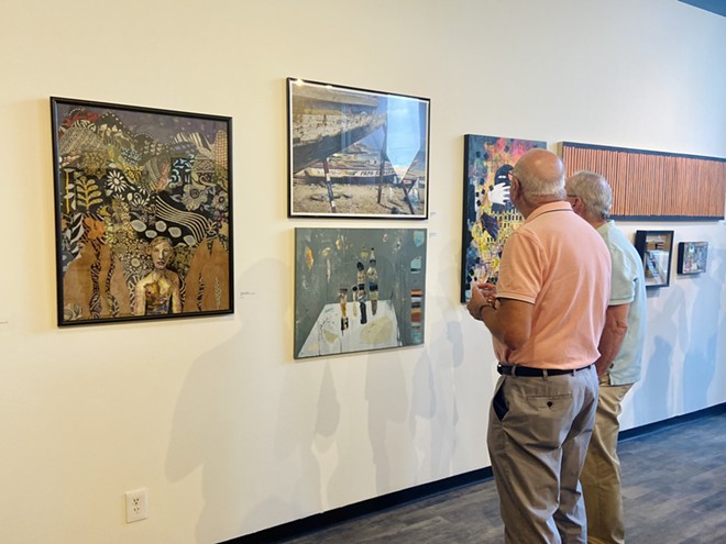 The opening reception for the gallery’s current show Hot DAM! took place on Aug. 4. - Courtesy photo