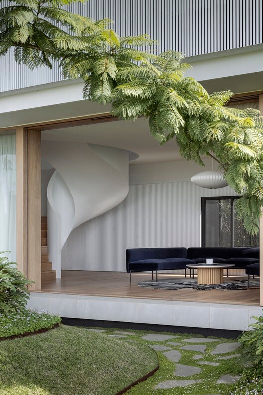 Boomerang House / Joe Adsett Architects - Interior Photography, Facade, Garden, Courtyard
