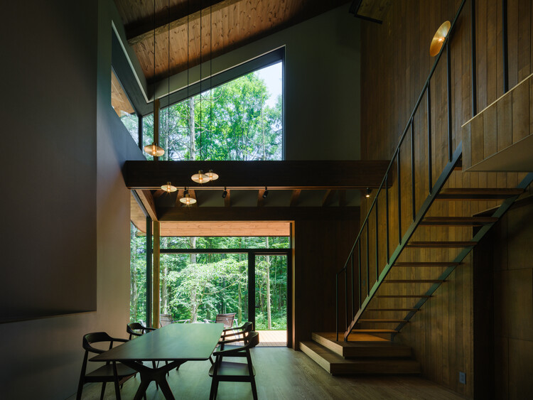 Kyukaruizawa Club Villa / Naruse Inokuma Architects - Interior Photography, Dining room, Chair, Windows