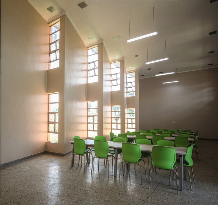 National Teachers Colleges Uganda / bkvv architects - Interior Photography, Dining room, Chair, Windows