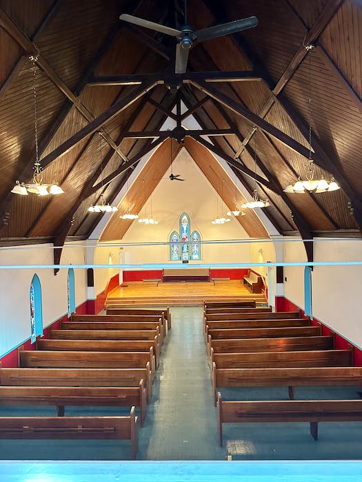 Part of the interior of the massive former Trinity United Church property in downtown Shelburne which is back on the real estate market. Contributed - Kathy Johnson