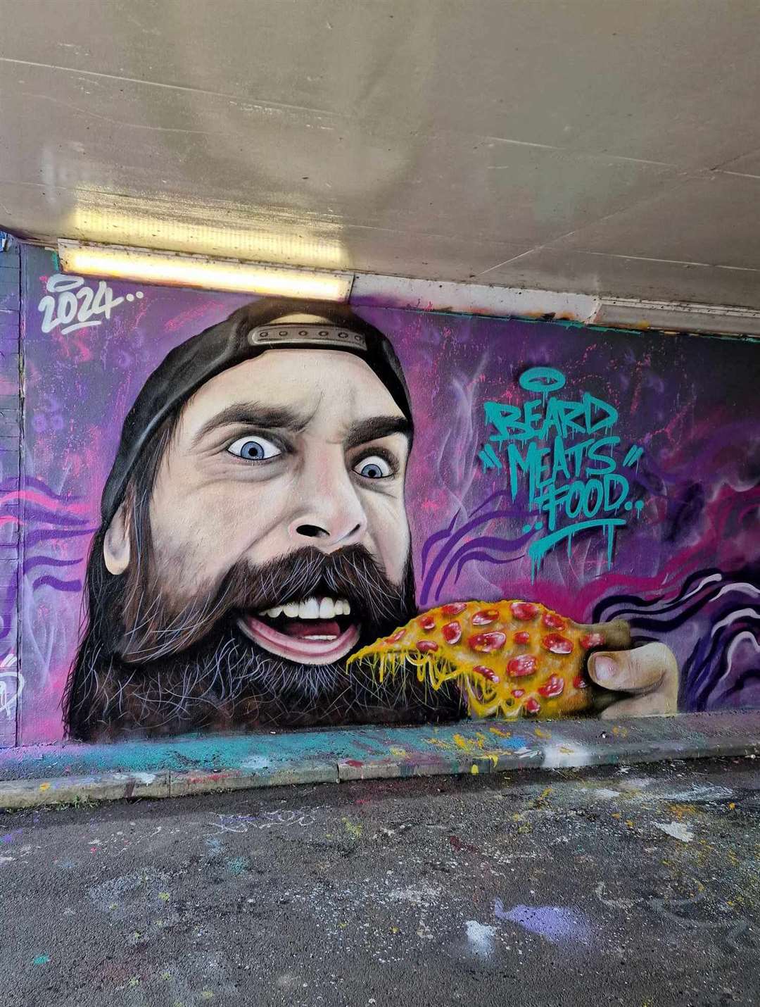 Karl Barfoot's portrait of youtuber beardmeatsfood. PHOTO: SUBMITTED