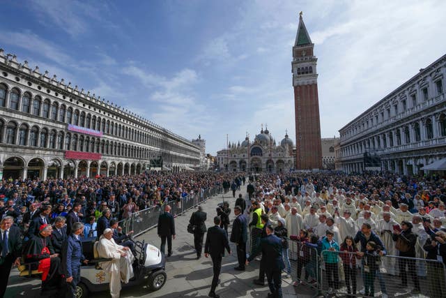 Pope in St Mark's Square