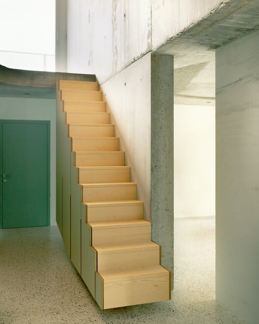 RVTK Residential Building / Messner Architects - Interior Photography, Stairs, Handrail
