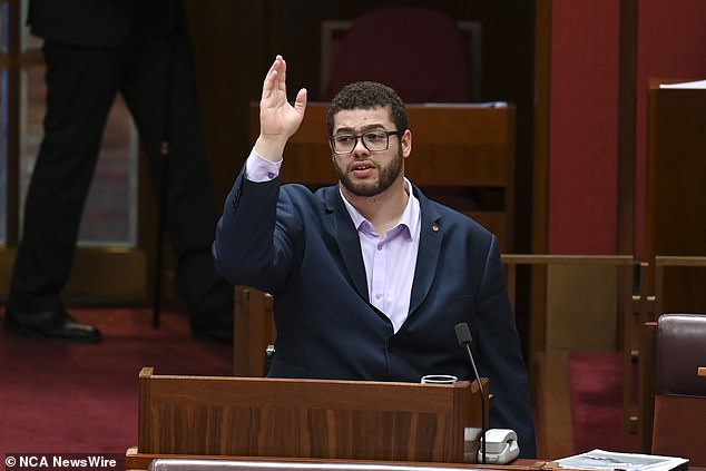 Jordon Steele-John said his party could not support a motion condemning the actions of protesters because war memorials are 'not politically neutral spaces'